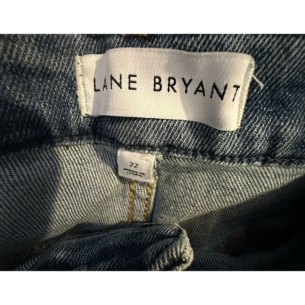 Lane Bryant Jeans Flex Magic Waistband‎ Mid Rise Boyfriend Distressed Sz 22
